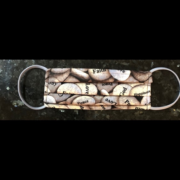 Peace Pebbles Inspiring Words Face Mask - Picture 2 of 6